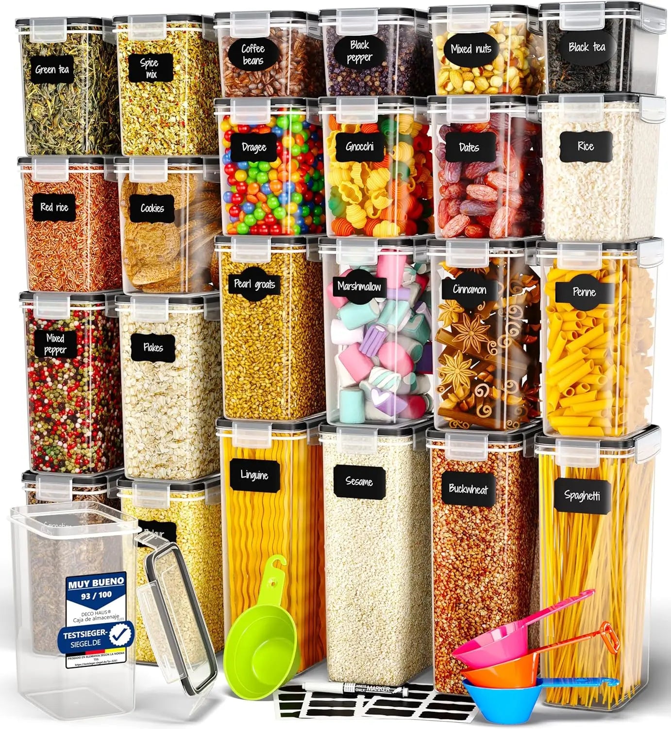 Vorratsdosen mit Deckel 24 Set – Kitchen Mania